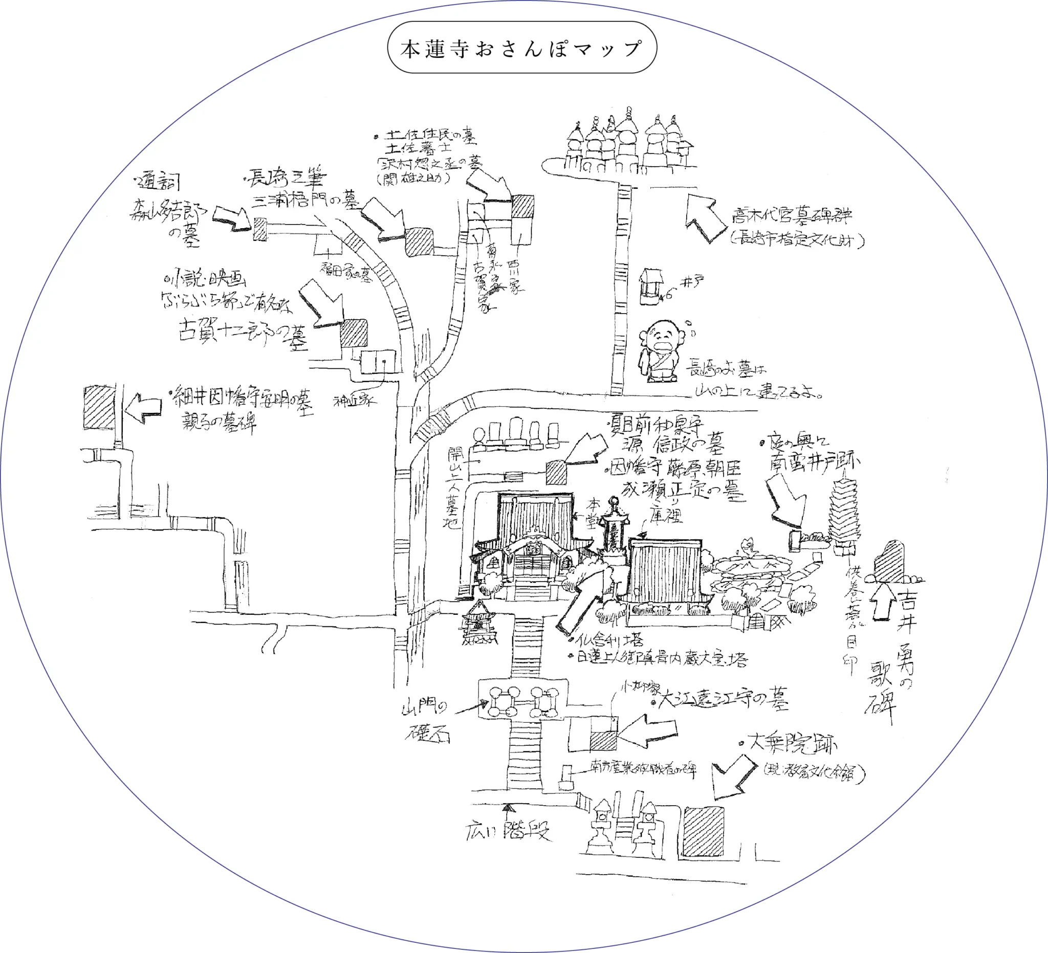 本蓮寺お散歩マップ